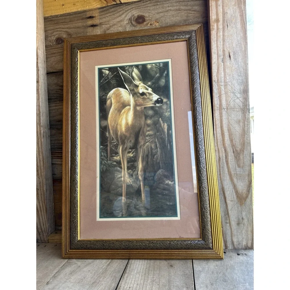 Home Interior Deer Picture - THE YEARLING Pre-owned 23 1/2 X 15‎ 1/2